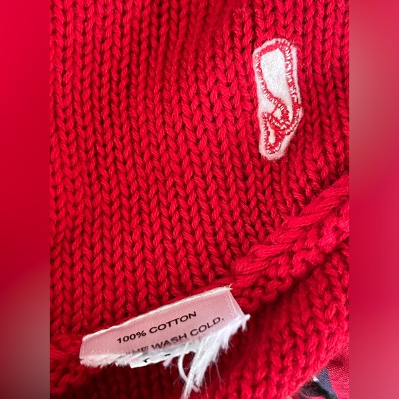 Vineyard Vines Toddler Girl 2T Red Long Sleeve Ruffle Christmas Plaid Sweater - Picture 10 of 10